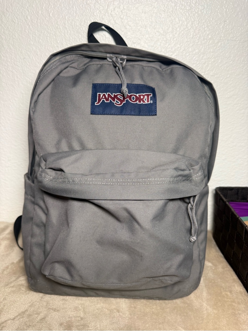Jansport Gray Everyday Backpack with Front Utility Pocket